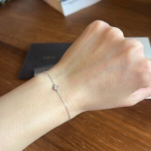 Silver Lab Diamond  Bracelet